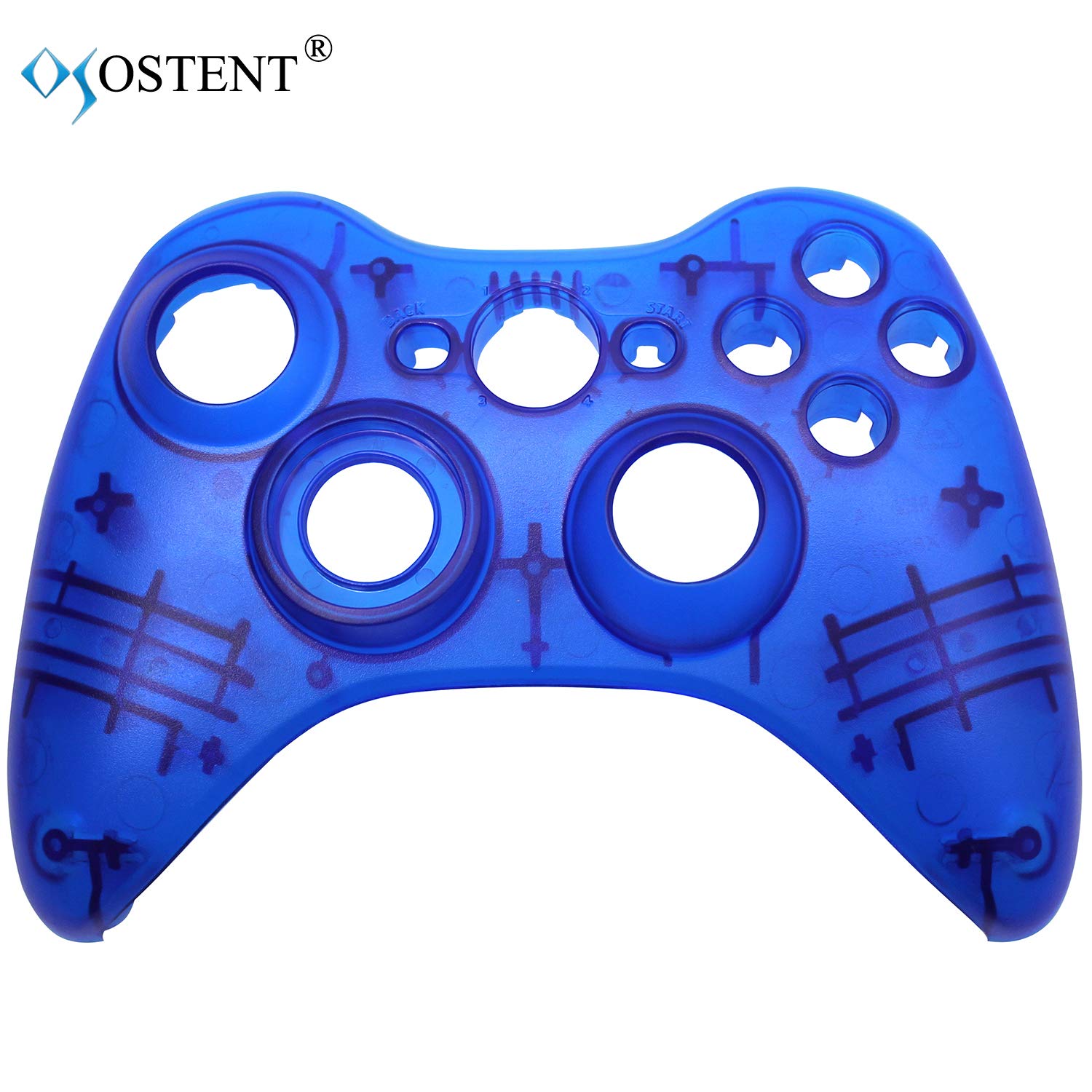 OSTENT Ersatzgehäuse Shell Buttons Kit kompatibel für Microsoft Xbox 360 Wireless Controller - Farbe Blau