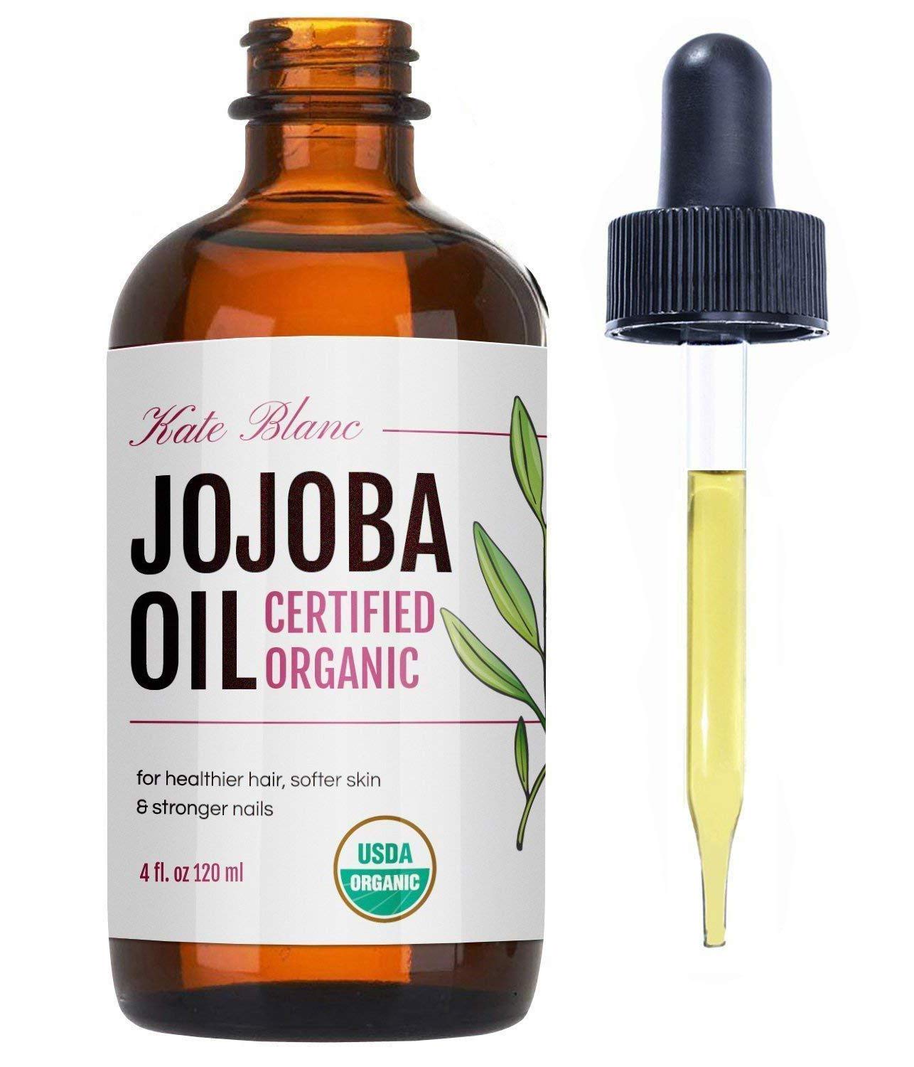 Jojoba Oil, USDA Certified Organic, 100 Pure, Cold Pressed, Unrefined