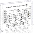 Giftota Periodic Large Table with Real Elements Inside, Real Periodic Table of 83 Elements, Acrylic Periodic Table Display with Elements Samples, Chemistry Gifts Crafts Decor for Kids Adults Teacher