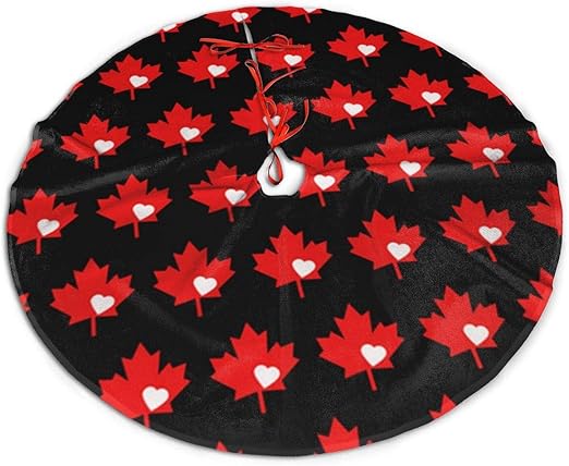 Download Amazon Com Allgobee 30 Christmas Tree Skirt Canada Flag Maple Leaf Xmas Party Holiday Decoration Home Kitchen PSD Mockup Templates