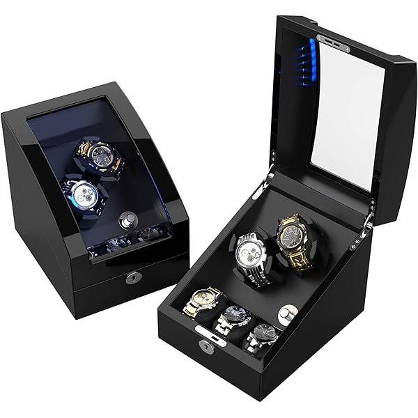 Amazon.com: TRIPLE TREE Double Watch Winder+ 3 Soft Leather Watch