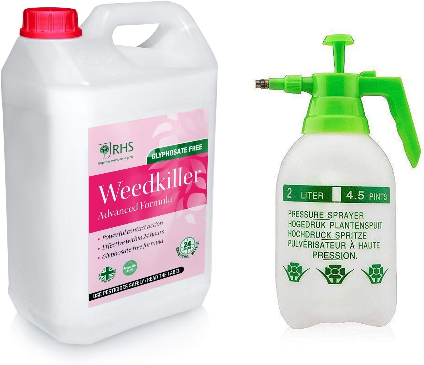 RHS 5L Weed killer with 2L Pump Sprayer Advanced Glyphosate Free