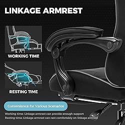 GTPLAYER Gaming Chair with Footrest, Computer Chair
