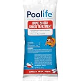 Poolife Rapid Shock for Pool Algae, Bacteria, Contaminant Removal - Fast-Dissolving, CYA-Free Calcium Hypochlorite Pool Shock for Clean Water - Chlorine Granules for Above/Inground Pools - 1lbx12 Bag