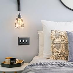 DEWENWILS Tripple Toggle Light Switch Cover,Aged