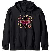 Stranger Things Halloween Candy Jumble Neon Big Chest Logo Zip Hoodie