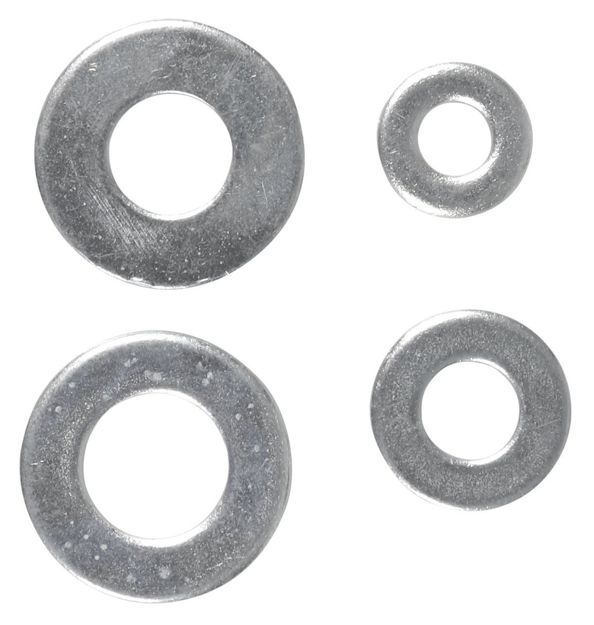 Cogex 85219 Wide Flat Washer 5 and 6 mm, grey, set of 40 Pieces