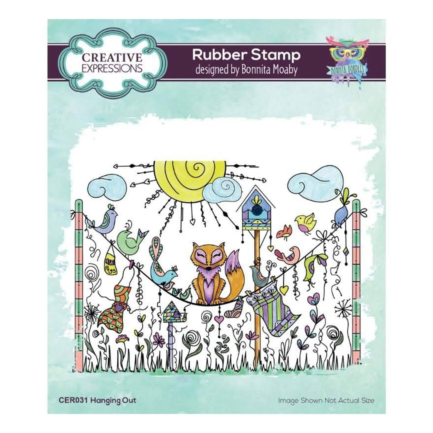 Bonnita Moaby - Hanging Out - Rubber Stamp