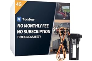 VITALGLOW Wired GPS Tracker for Vehicles No Monthly Fee, No Subscription, Real-Time Tracking, 4G SIM and Data Included, Trip History, GeoFence, Driving Alerts, Waterproof