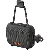 TAZATA Bike Speaker, IPX7 Waterproof Portable Bluetooth Speakers, Deep Bass | Big Sound, HD Stereo, APP/17H/TWS/Micphone, Bungee Strap with Hook for Bicycle, E-Bike,Motorcycle, Scooter, Bike accessories
