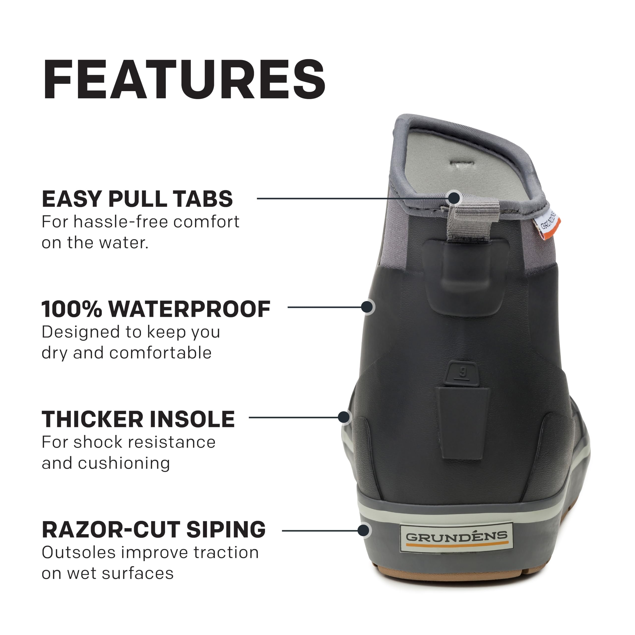 Grundens Men’s DECK-BOSS Ankle Boot | Durable, Waterproof