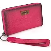 Wrangler Womens Wallet Wristlet Long Purse Designer Clutch Large Capacity Credit Card Holder for Women