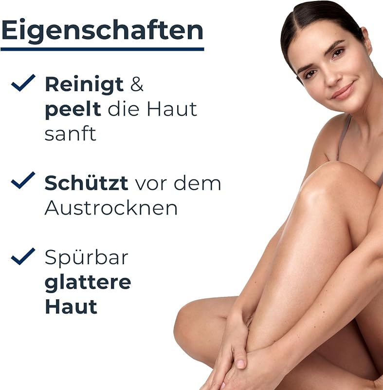 UreaRepair 5% Urea Sanftes Duschgel 400 ml, feuchtigkeitsspendendes Shower Gel reinigt und peelt trockene Haut, reinigende Hautpflege für Gesicht und Körper mit Urea und Panthenol