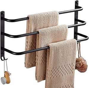 Toallero de tres niveles de acero inoxidable 304, resistente ...