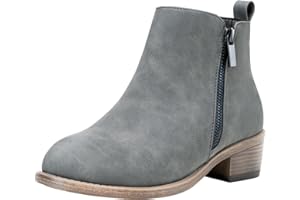 Jeossy Women's Ankle Boots, Classic Low Heeled Short Booties, Casual Comfortable Boots