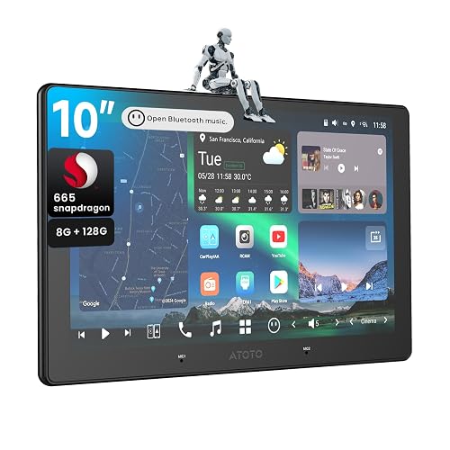 10 inch QLED AI Android Car Stereo, 8G+128G Double Din Radio, Wireless ...