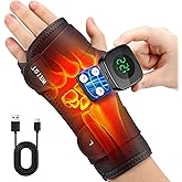 Wrist Heating Pad, Heated Wrist Wrap for Left Hand, Heated Wrist Brace for Men Woman, Corded and Cordless Heating Pad for Wrist