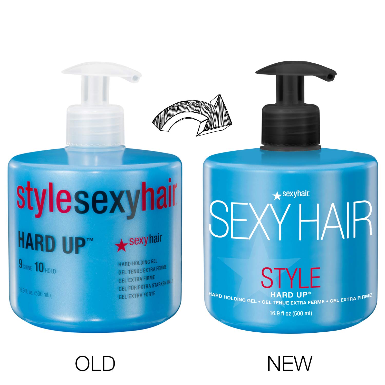 SexyHair Style Hard Up Hard Holding Gel, 16.9 Fl Oz: Premium Beauty