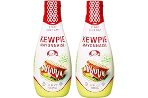 Kewpie Mayonnaise - Japanese Mayo Sandwich Spread Squeeze Bottle - 12 Ounces (Pack of 2)