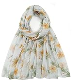 vimate Lightweight Scarf for Women Fashion Head Cover Hijab Cotton Voile Scarf Shawl Wrap for Spring Fall Winter Season