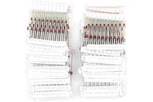 GuuYebe Zener Diodes 1W with 30 Values 600PCS for 1N4756A 1N4728A 1N4730A 1N4730A 1N4744A Diode Assortment Kit