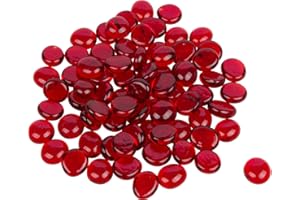 System 96 Glass Pebbles- Red (Strikes) - 96 COE - 1/2 Pound Bag