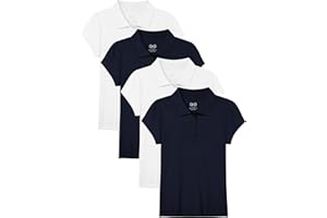 OHD School Uniform Shirts for Girls Kids Uniform Polo Shirts Aged 3T-14 Years