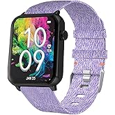 Compatible with Armitron Matrix Smartwatch bands, 20mm, 22mm Quick Release Breathable Nylon Woven Fabric Replacement Accessory Strap Compatible with Armitron Connect Matrix, Link, Lunar, Boom, Eclipse Smartwatch
