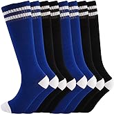 SOCKSDIARY Knee High Socks for Kids, Cotton Soccer Socks for Boys, Girls, Toddlers……