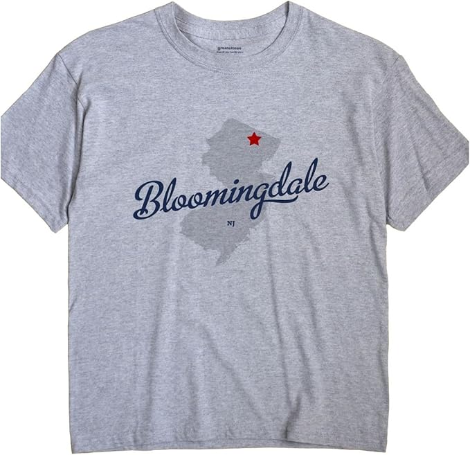 GreatCitees Bloomingdale New Jersey TShirt MAP Clothing