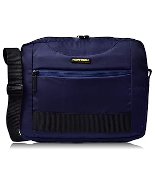 Adamson Unisex Polyester Front Webbing Sling Bag (Blue)