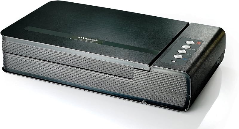 Plustek OpticBook 4800 A4 Flatbed Book Scanner - Non-Destructive Spine Shadow