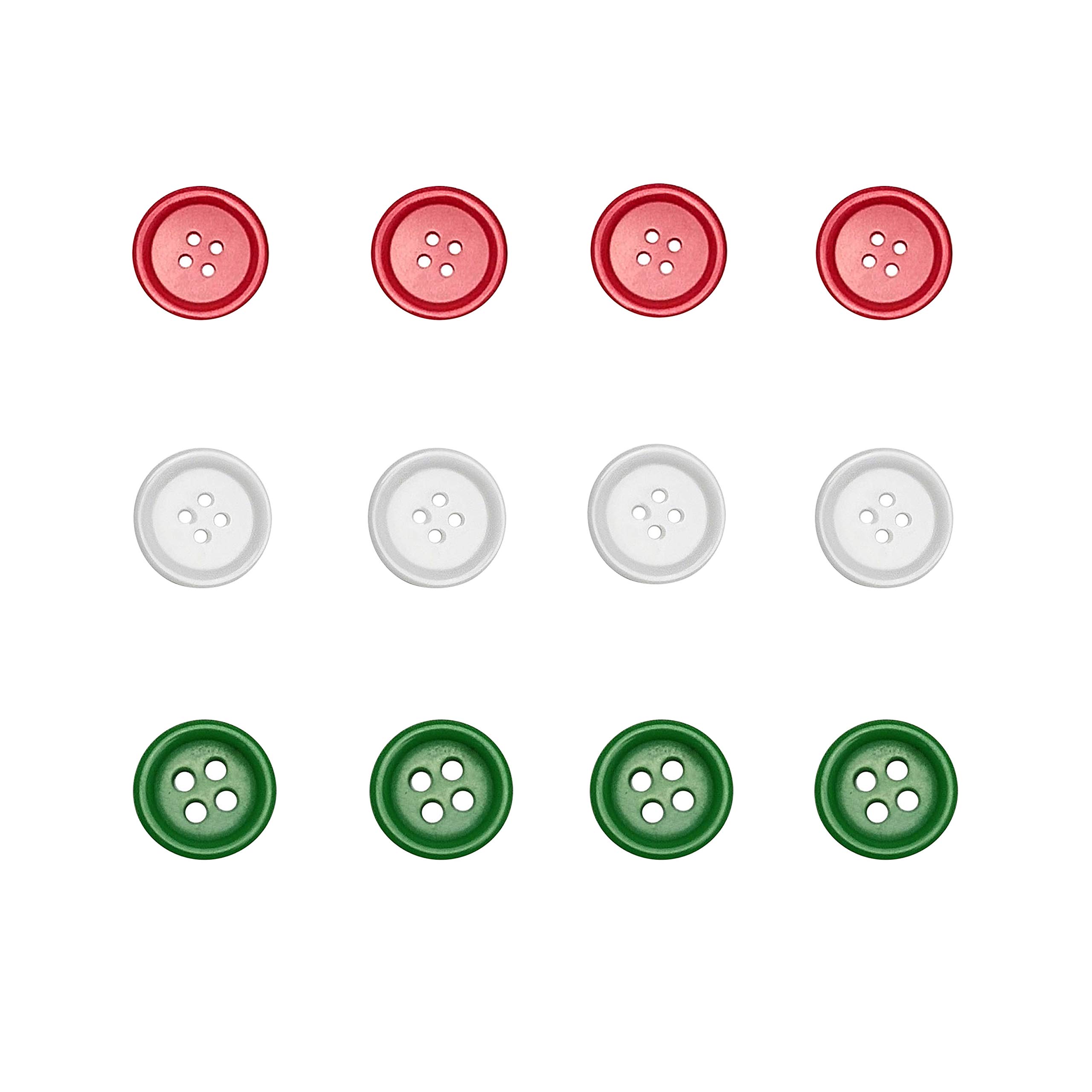 Libiline 100pcs Resin Button Solid Color 4Holes