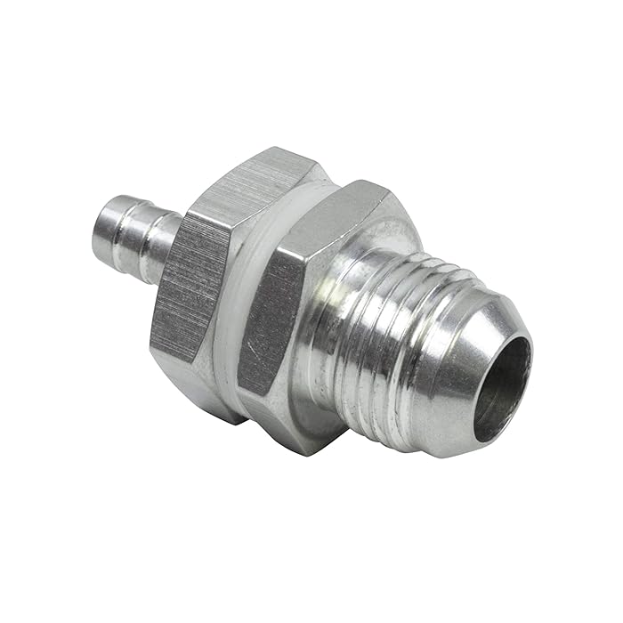 Buy ICT Billet 10AN Straight to 3/8" Hose Barb Double Fuel Pump Tank