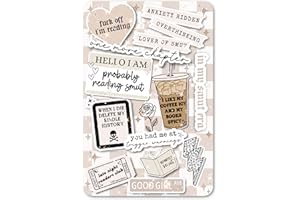 APPALACHIAN ARTISANS Clear Back Cover Insert for Kindle | Booktok Bookish Cardstock Sticker Case Insert | E-Reader Stickers | Smut Book Gifts for Women (Kindle Paperwhite 12th Generation)