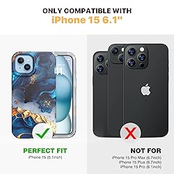 Diaclara Designed for iPhone 15 Case, Full Body