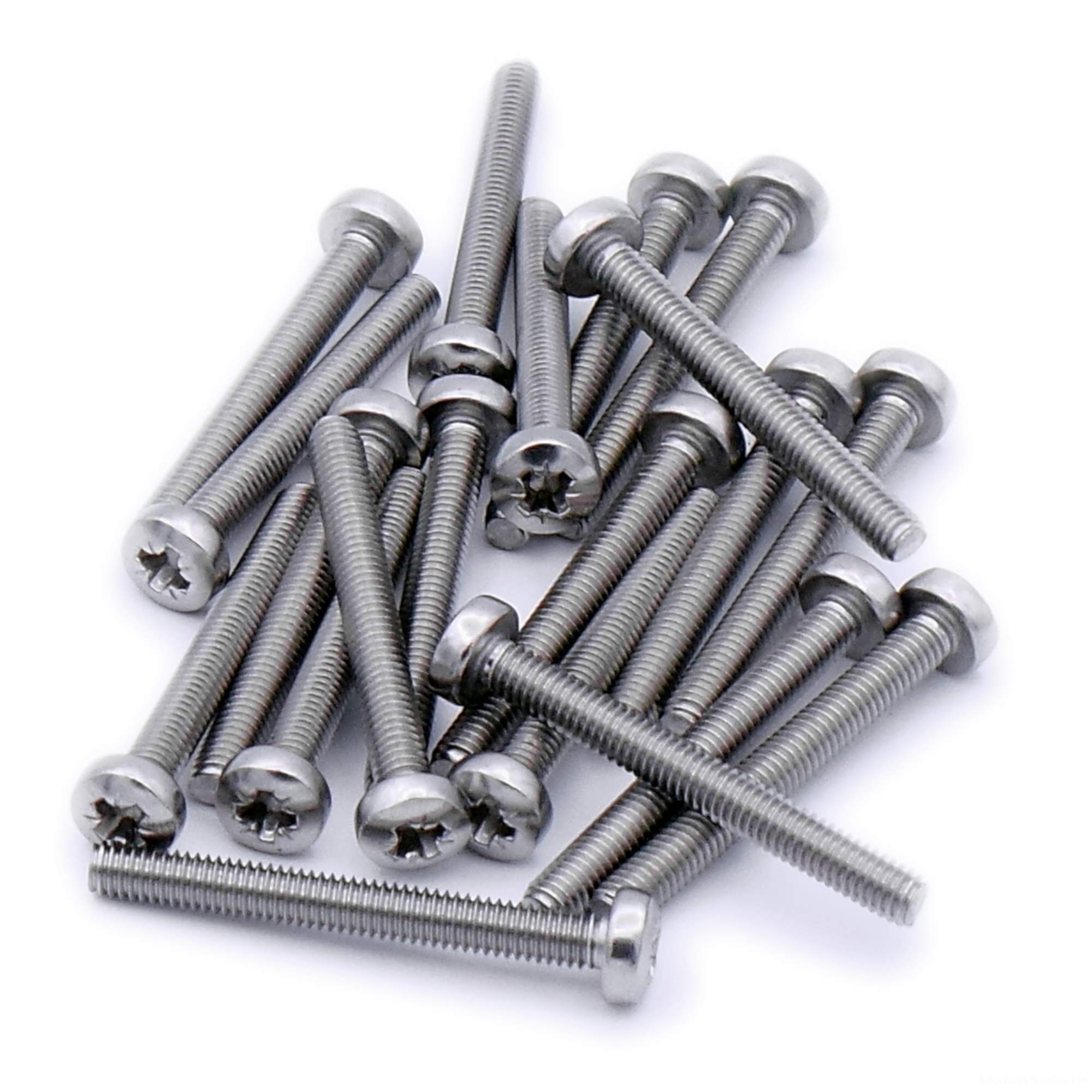 M6 (6mm x 10mm) Pozi Pan Machine Screw (Bolt) - Stainless Steel (A2) (Pack of 20)