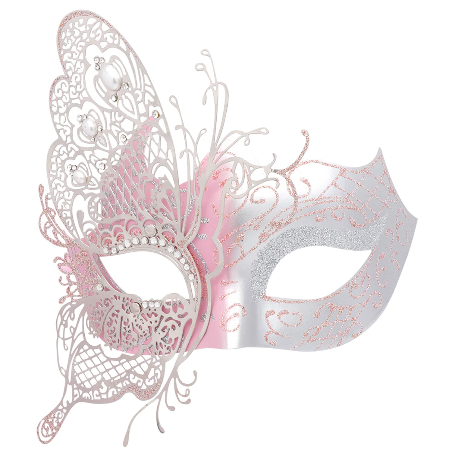 Coddsmz Mysterious Venetian Butterfly Shiny Butterfly Lady Masquerade Halloween Mardi Gras Party Mask โ image 1