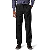 Amazon Essentials Men's Classic-Fit Expandable-Waist Pleated Dress Pant