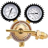 BETOOLL Nitrogen Regulator with 0-400 PSI Delivery Pressure Equipment Brass Inlet Outlet Connection Gauges