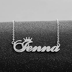 Custom Silver Name Necklace Personalized for