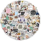 150PCS Retro Book Stickers for Kindle,Bookish Stickers for Water Bottles Laptop Phone Scrapbook Journaling,Waterproof Vinyl R