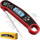ALLAreN Meat Thermometer Digital, Instant Read Food Thermometer | Get Precise Readings, IPX5 Waterproof, Clear Backlight, Magnetic Storage, For Cooking, Grilling, Making Candy, Great Gift