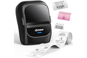 CLABEL 221B Label Maker Machine with Tape, 2 Inch Thermal Label Printer, Portable Bluetooth Sticker Maker Machine Barcode Lab