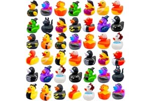 CHERISLPY 36 Pcs Halloween Rubber Ducks,Baby Showers Accessories Jeep Duckies Bath Toys for Kids Halloween Party Favors,Gift Exchange (Halloween)