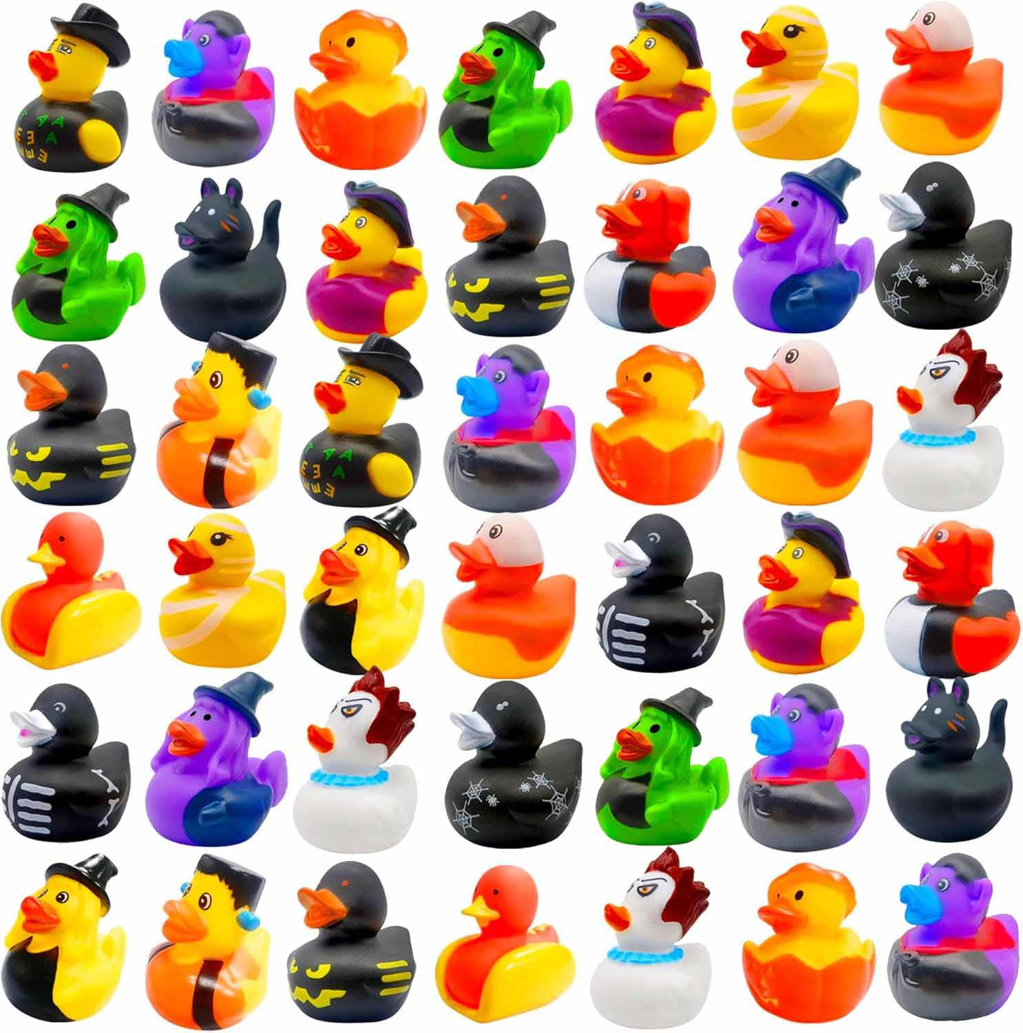 Photo 1 of 36 Pcs Halloween Rubber Ducks,Baby Showers Accessories Jeep Duckies Bath Toys for Kids Halloween Party Favors,Gift Exchange (Halloween)