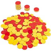 Round Math Counters 200 PCS Plastic Two Color Counters Yellow Red | Educational Toys to Help Kids Learn,teaching students early math concepts such as addition and subtraction