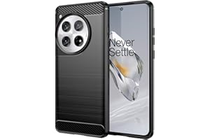 Aikcks for OnePlus 12 Phone case, Shockproof, Scratch Resistant Carbon Fiber Jacket, Soft TPU,for for OnePlus 12 5G case (Black)