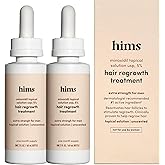 hims Hair Regrowth Treatment - Topical Minoxidil 5% Solution for Men - Extra Strength - Supports Thicker, Fuller Hair - Non-Greasy - Unscented, 2 Pack