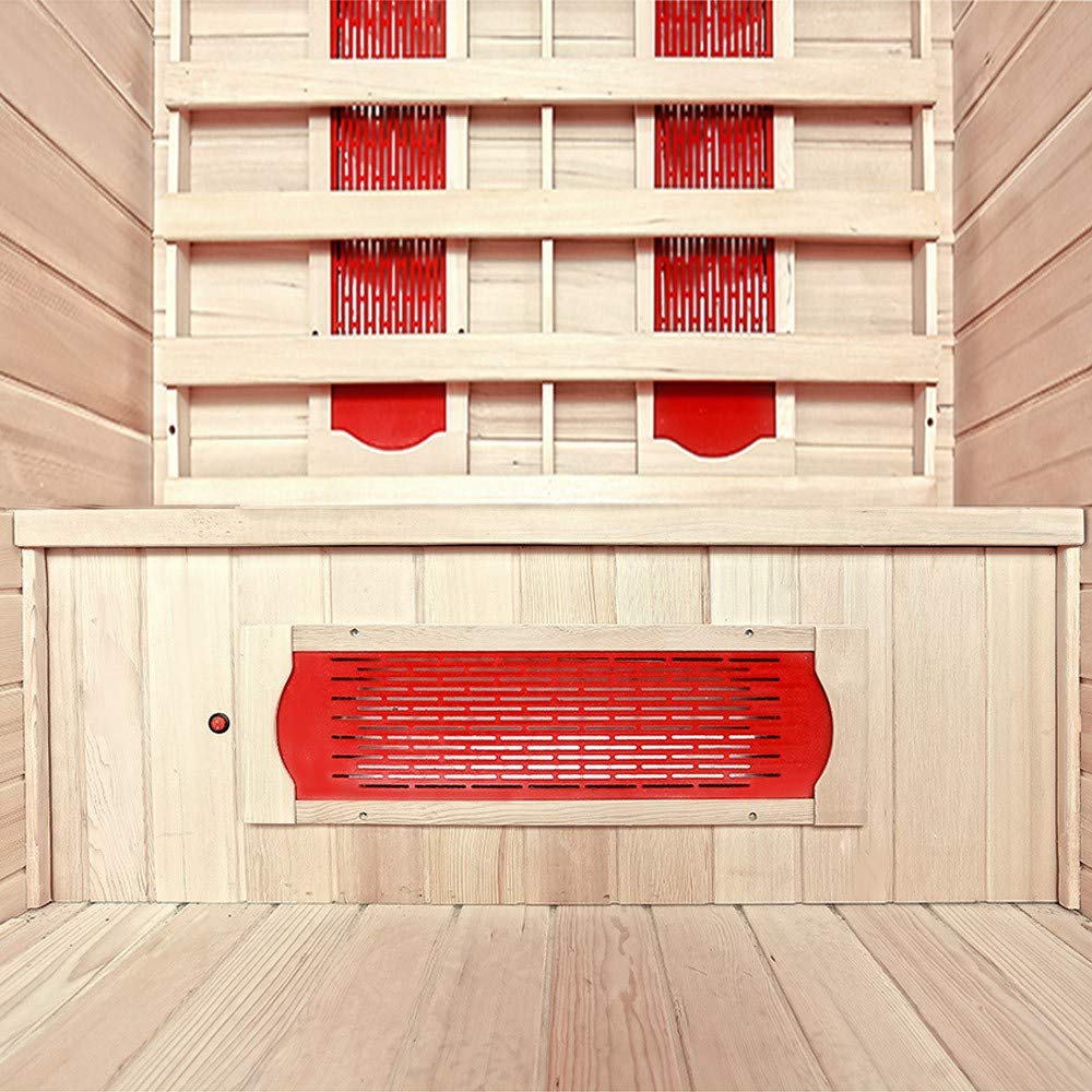 Wo sollten die Infrarotstrahler in einer Infrarotkabine die für 2 Personen ausgelegt ist sein?